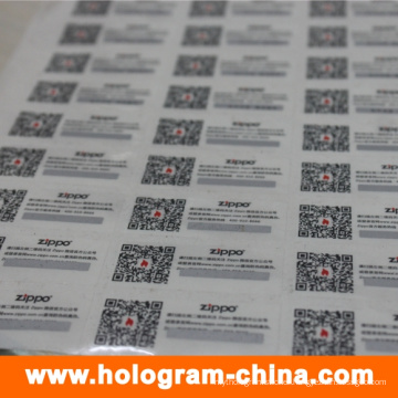 Custom Hologram Stickers with Qr Code Printing